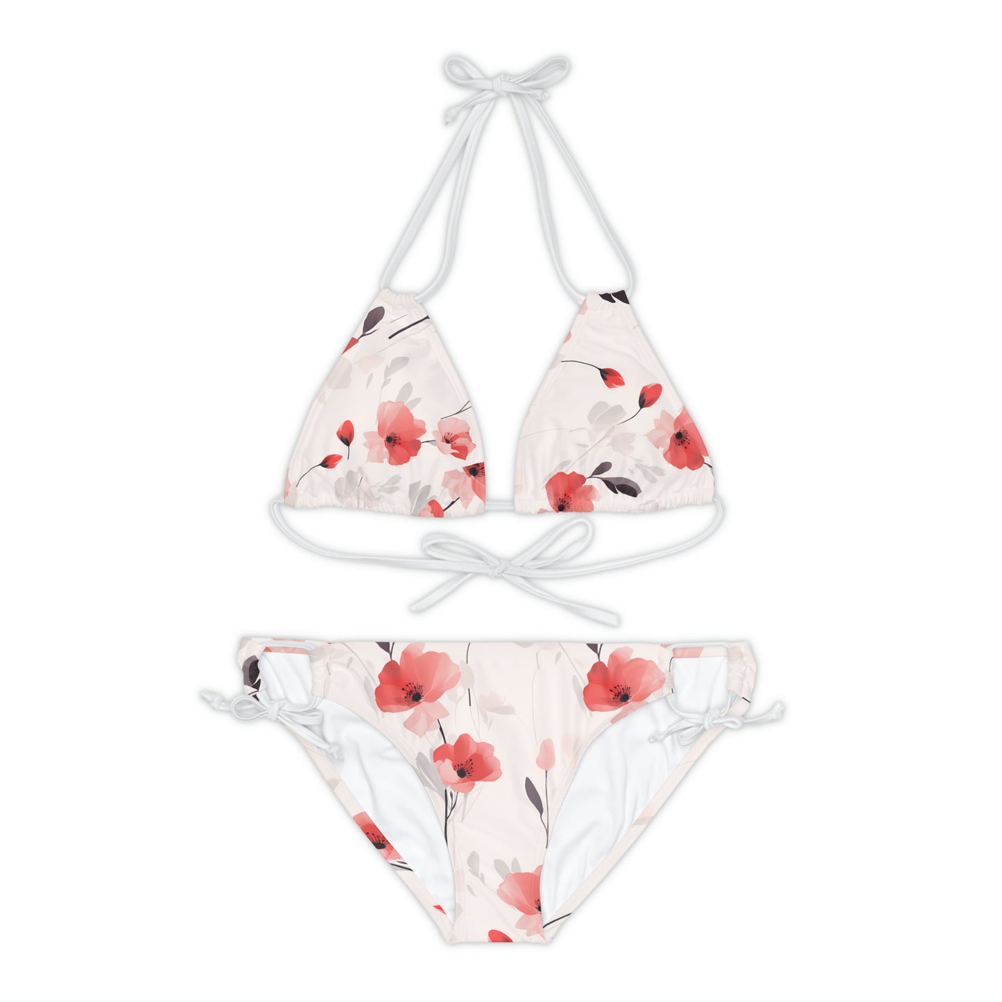 Delicate Flowers Poppies Bikini, Swimwear for women, Bikinigirls