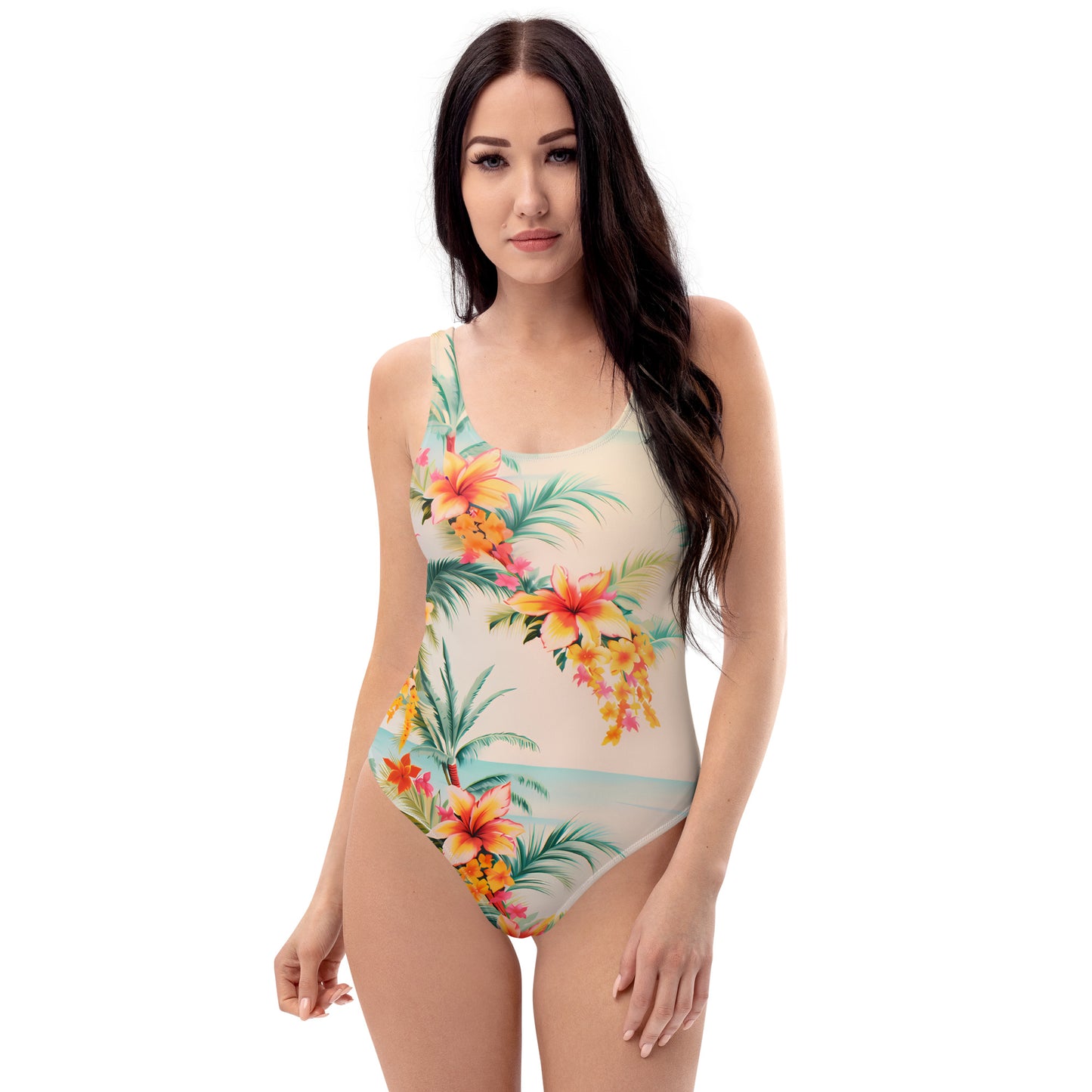 Tropical Flowers One-Piece Swimsuit