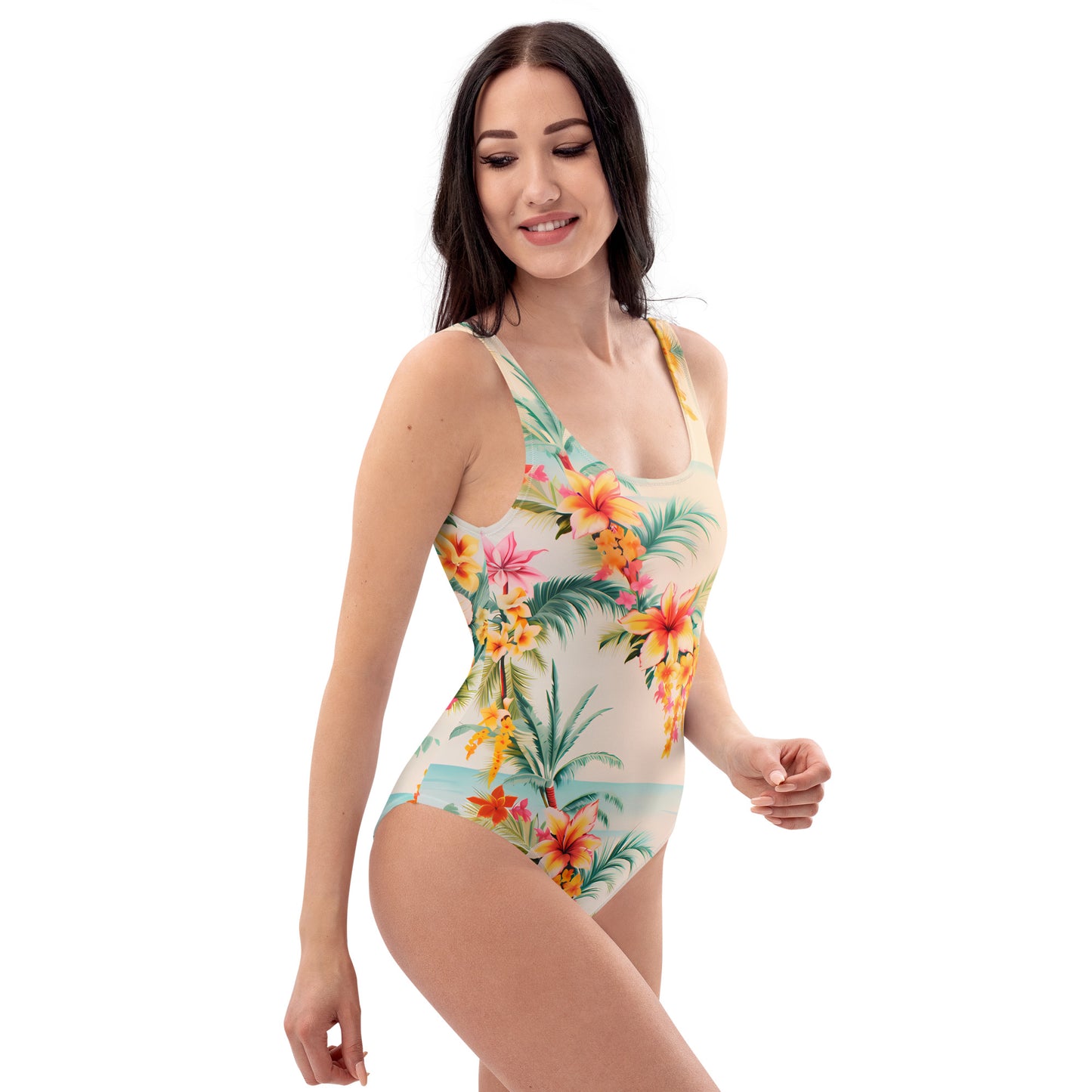 Tropical Flowers One-Piece Swimsuit